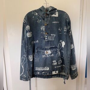 KidSuper Studios Canadian Tux Hooded Denim Jacket M